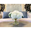Hydrangea Bouquet In Bubble Glass Vase-938174870