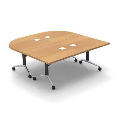 Albin 8 Person Conference Meeting Tables 2 piece Complete Set