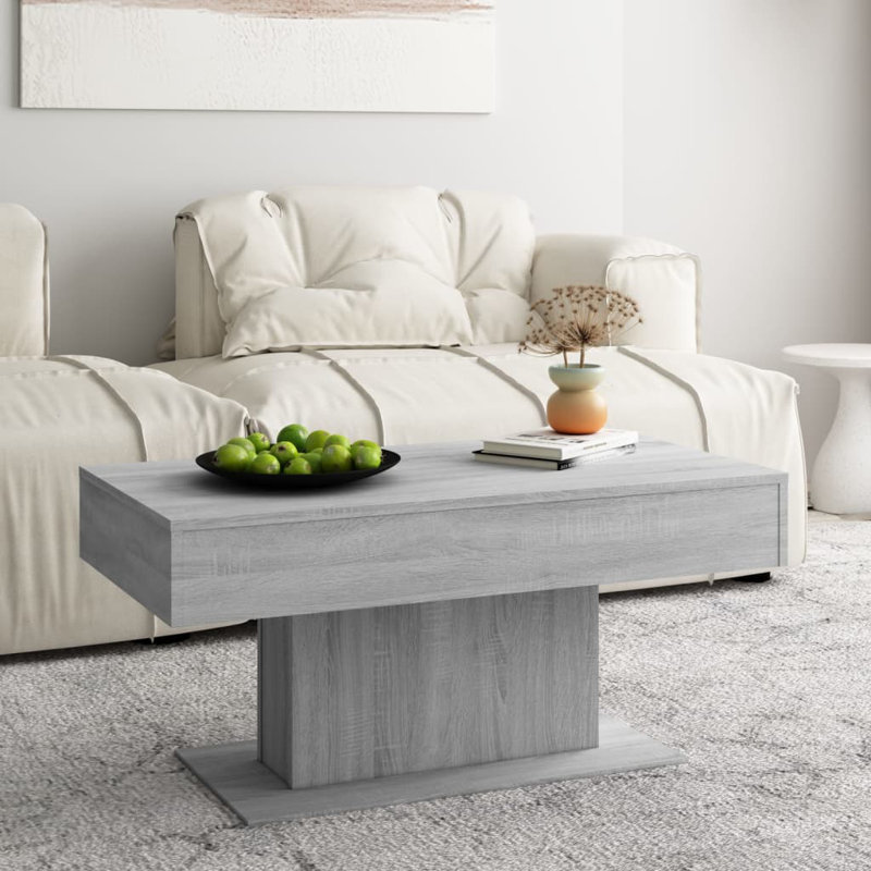 Coffee Table Engineered Wood Medium Durable Coffee Table, Gray Sonoma