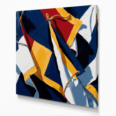 Art mural sur toile bleu