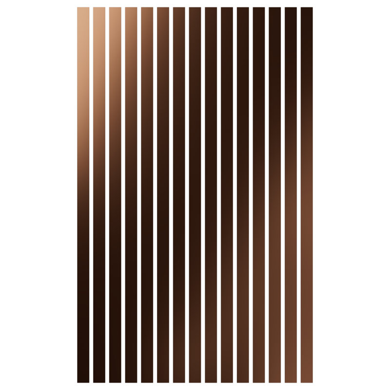 Adjustable Acrylic Slat Wall Panel Kit, 94" H x 45" W, Bronze Mirror