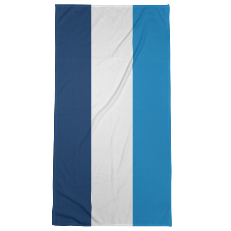 Microfiber Bath Towel, Tennessee Red Football Sky Blue