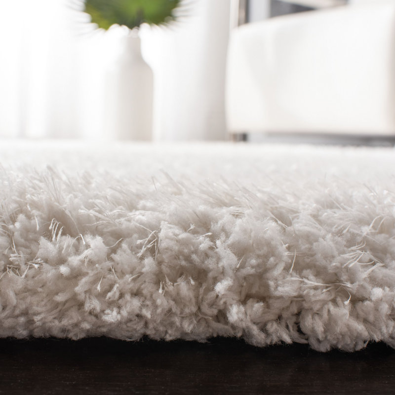 Franklynn Shag Hand Tufted Performance Solid Color Rug, Rectangle 8' x 10'