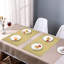 Ensemble de napperons élégants rectangulaires en PVC avec résistance à la chaleur pour une table de salle à manger élégante et un décor de Noël-1332648932