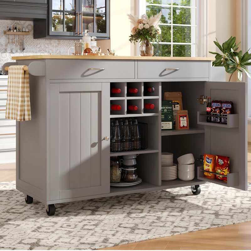 Wood Kitchen Island
