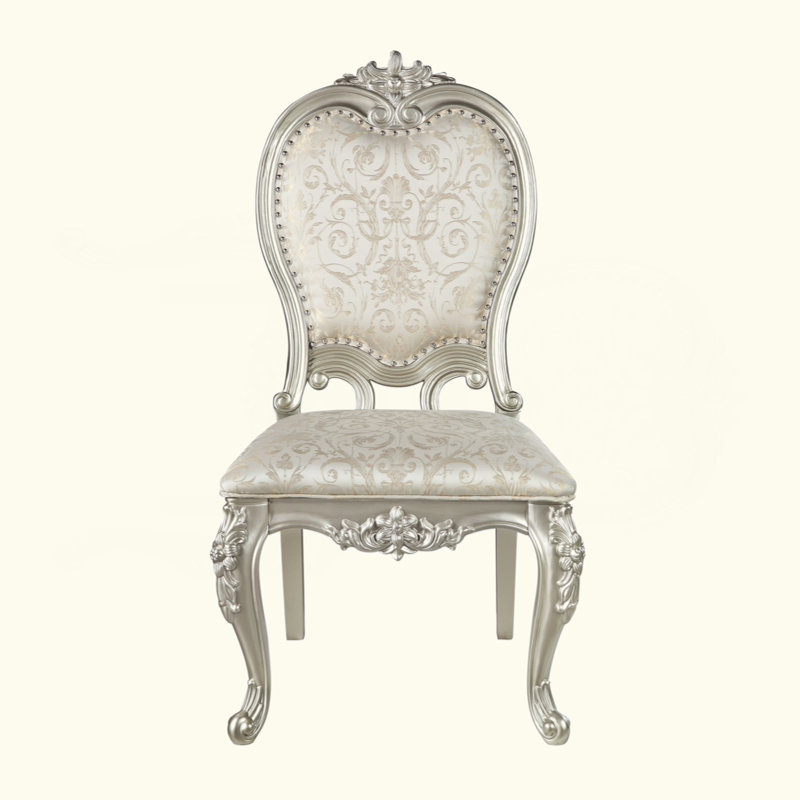 Chaise sans accoudoirs Latisha (ensemble de 2), Champagne