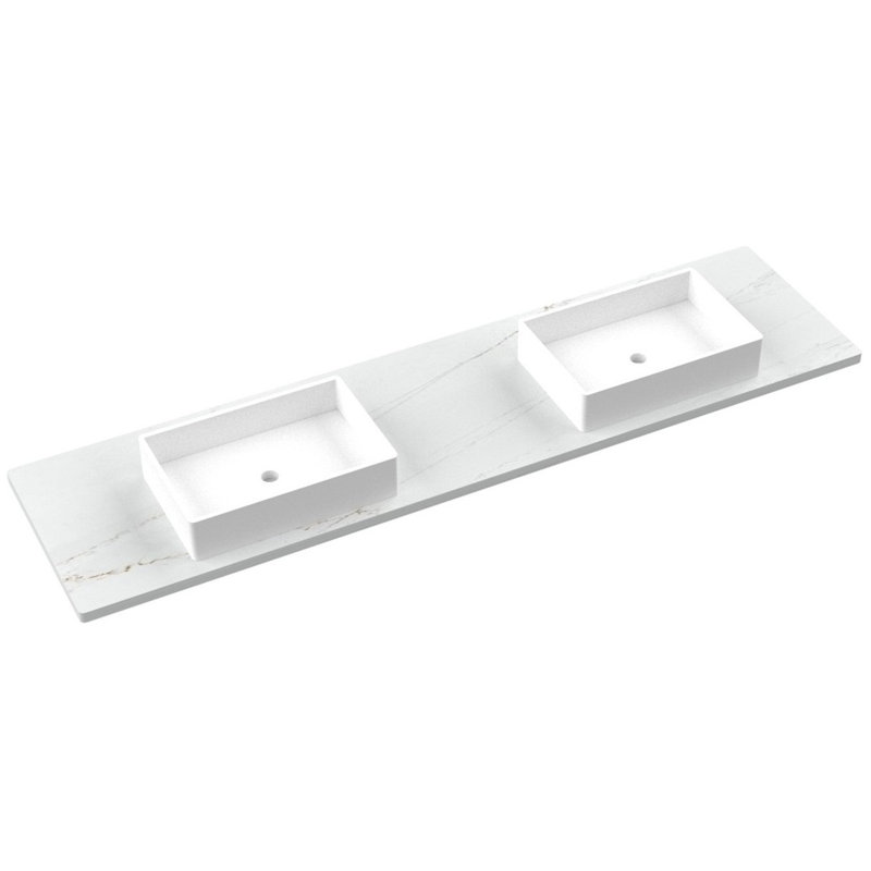Ventura Four-Drawer Double Bath Floating Vanity 84"
