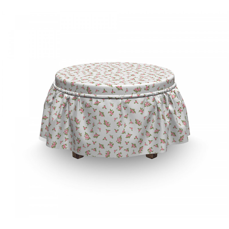 Housse pour décoratif repose-pieds, Gris
