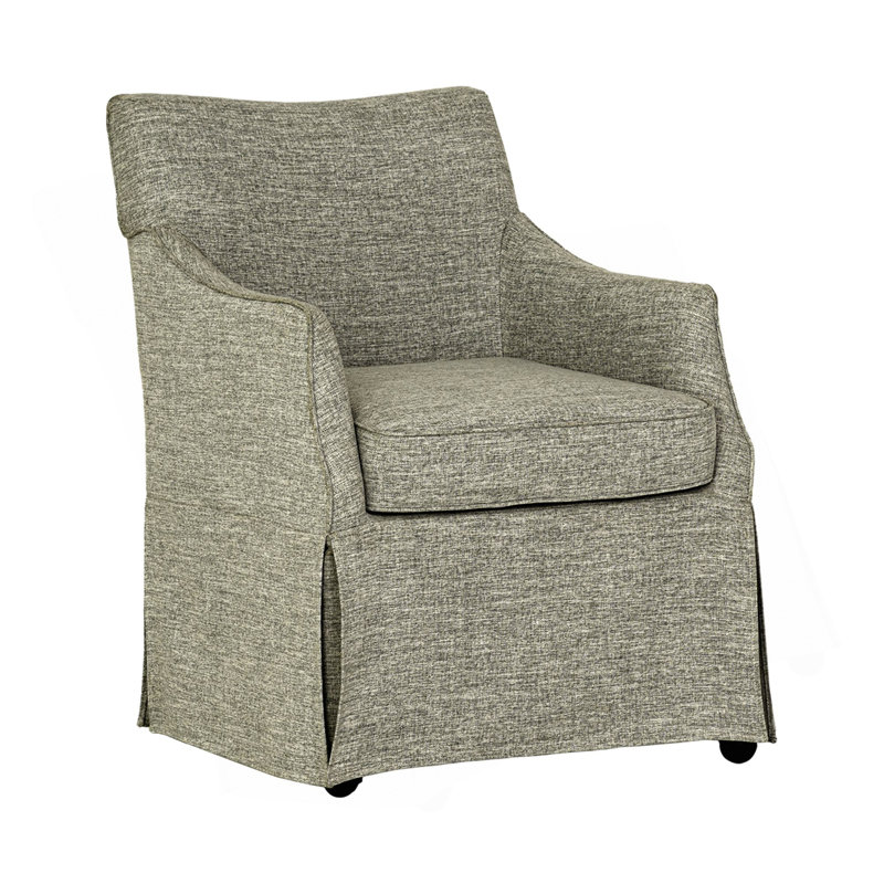 Chaise avec accoudoirs de salle à manger London, Gris
