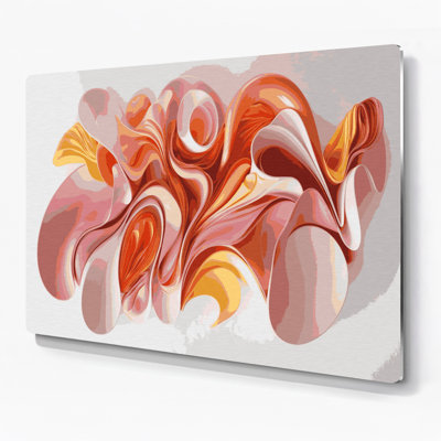 Lyrical Abstraction 72 Gray Metal Wall Art