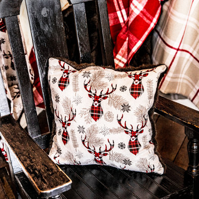  Housse et insert de coussin carré en fausse fourrure