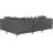 Izara Velvet L-Shaped Sectional Reversible-82749473