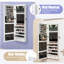 Armoire à bijoux murale verrouillable avec miroir Johnsie-2103854972