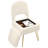 Modern Upholstered Teddy Accent Chair, Vanity Chair with Storage Box, Foldable Backrest，footstool-194004767