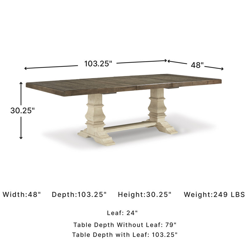 Chailey Solid Wood Base Dining Table