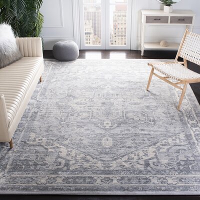 Bungalow Rose Llana Cream/Gray Rug & Reviews | Wayfair