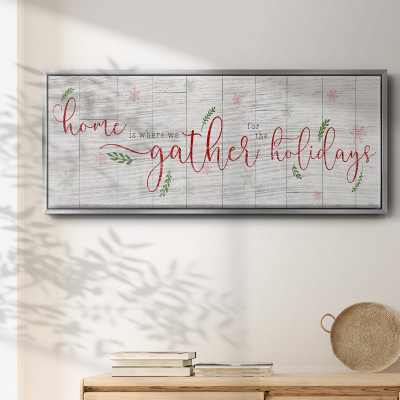 Holidays Gather- Framed Canvas