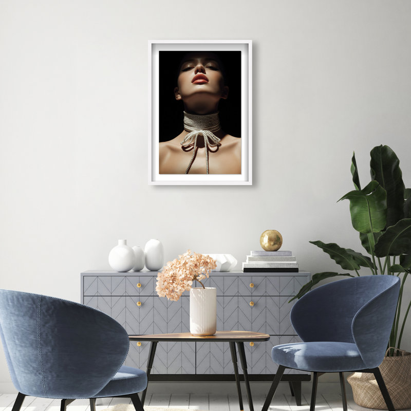Pearl Constellation Print by Oliver Gal, 25.5"H x 17.5"W, White Shadowbox