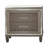 Deci 4 Pc Queen Bedroom, LED Headboard, Mirrored Trim, Champagne Silver