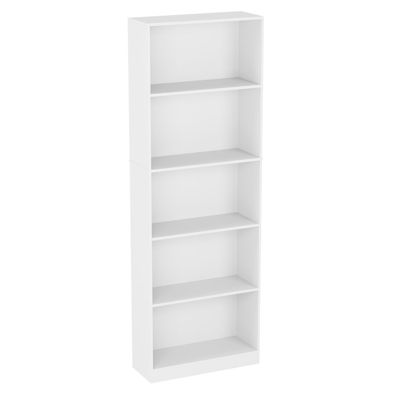 142cm H x 60cm W Standard Bookcase, White, 175 cm H x 60 cm W