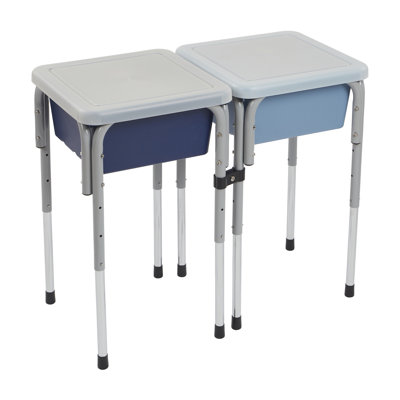  ECR4Kids 2-Station Sand and Water Adjustable Height Table, Sensory Bins