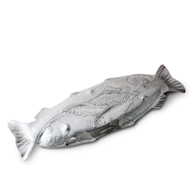 Coastal Metal Decorative Tray