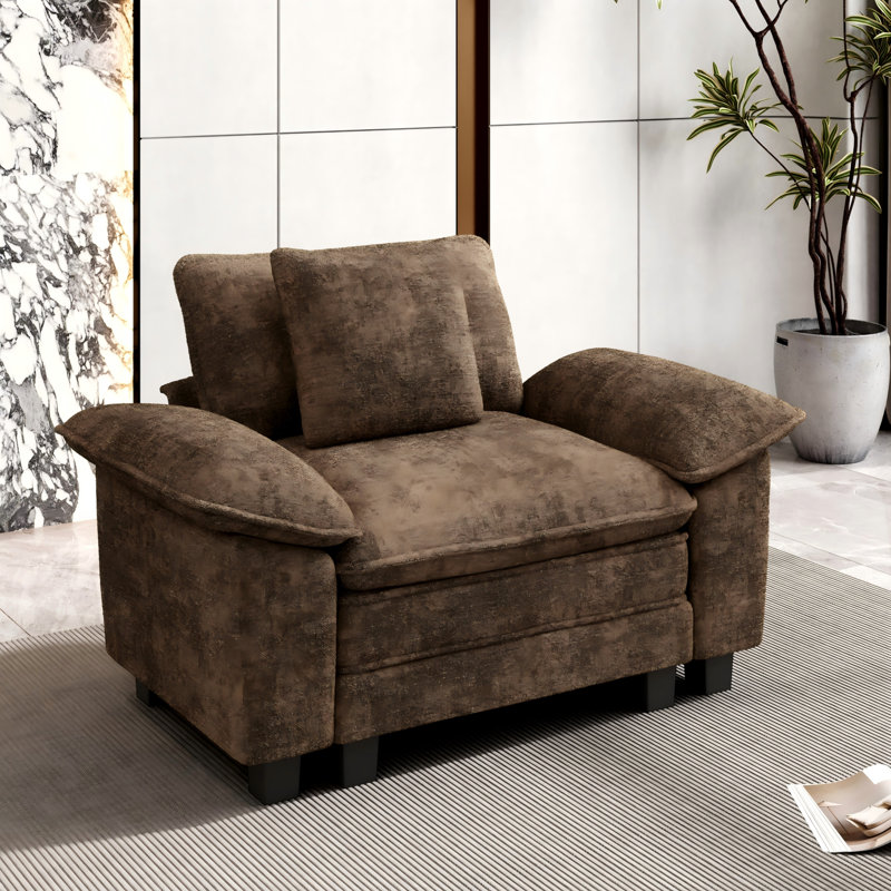Fauteuil 53,5 po Comfy Cloud Couch, Chenille taupe