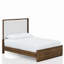 Grand lit tapissier en noyer (seulement lit)