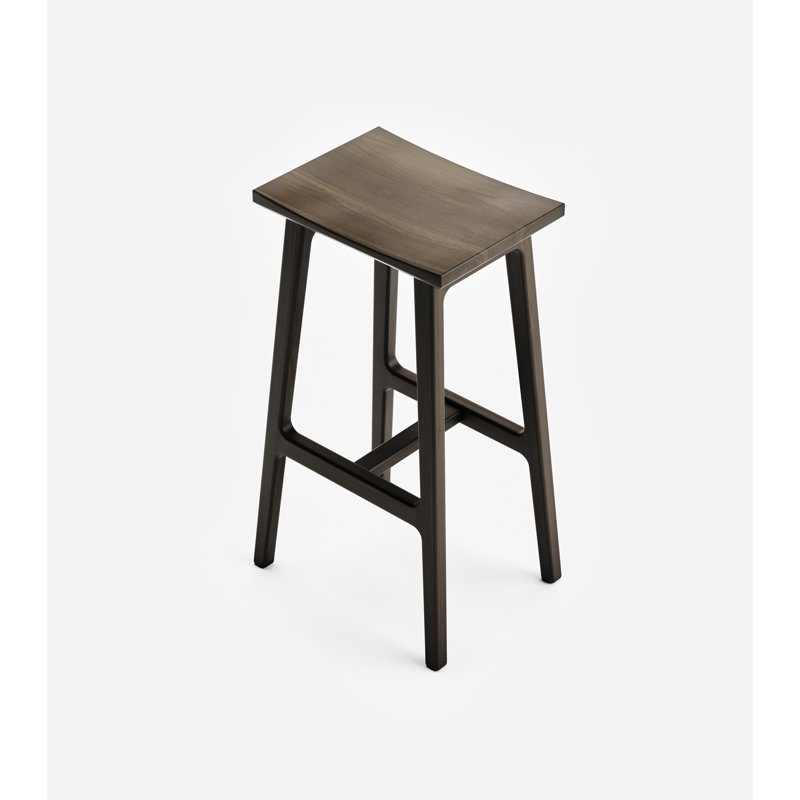 Coyotepe Saddle Stool, Bar Stool (30" Seat Height), Coffee