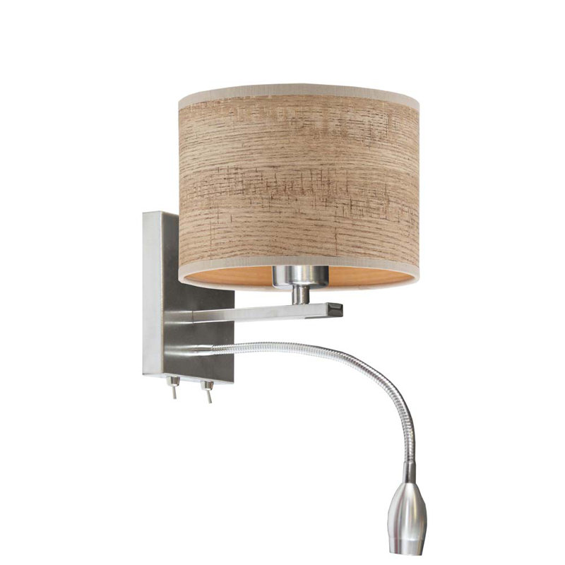 Blaithin Steel Armed Sconce, Brown