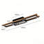 Imitation Wood Led Rectangle Flush Mount Light