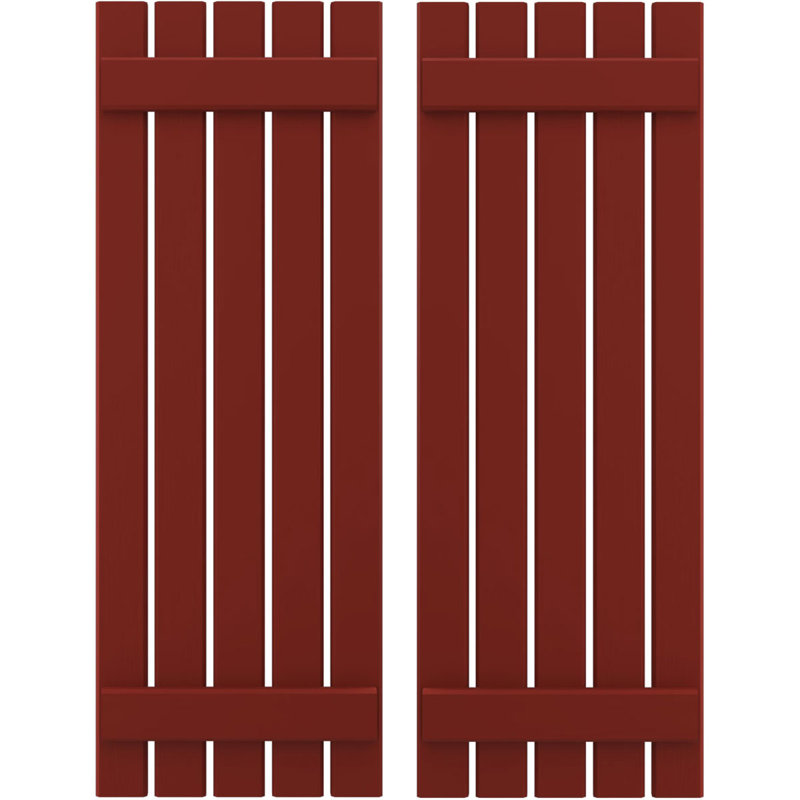 Volets de planche-n-lattes (par paire) Americraft (2 lattes), Poivre rouge, 19 1/2", 75"