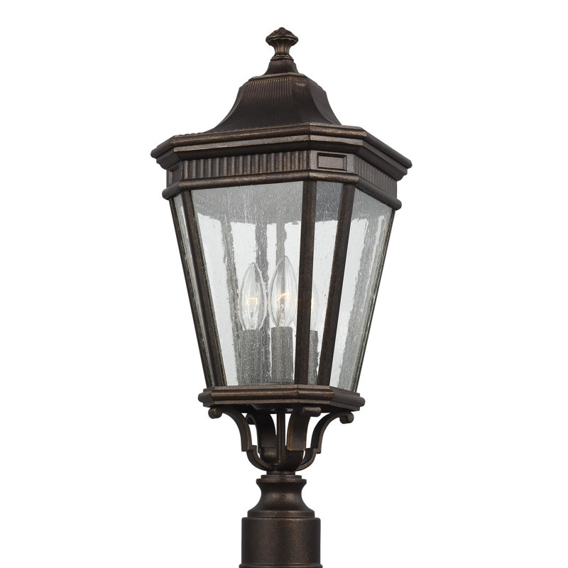 Cotswold Lane Lantern Head, 12" H x 12" W x 27.37", Grecian Bronze