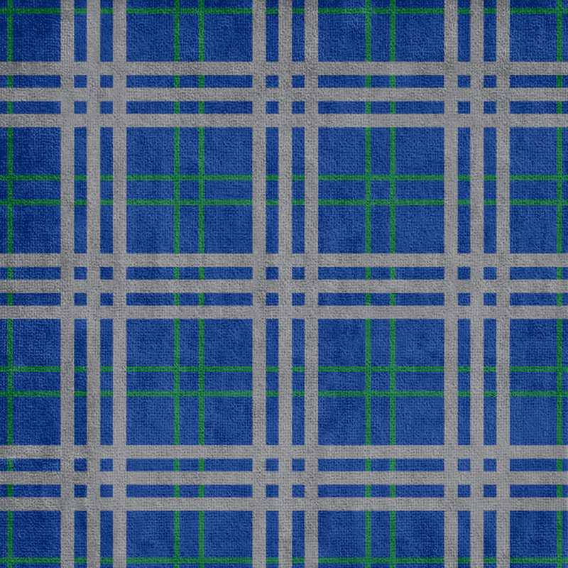 Beach Towel, Blue/Green/Silver, Polyester/Cotton Blend
