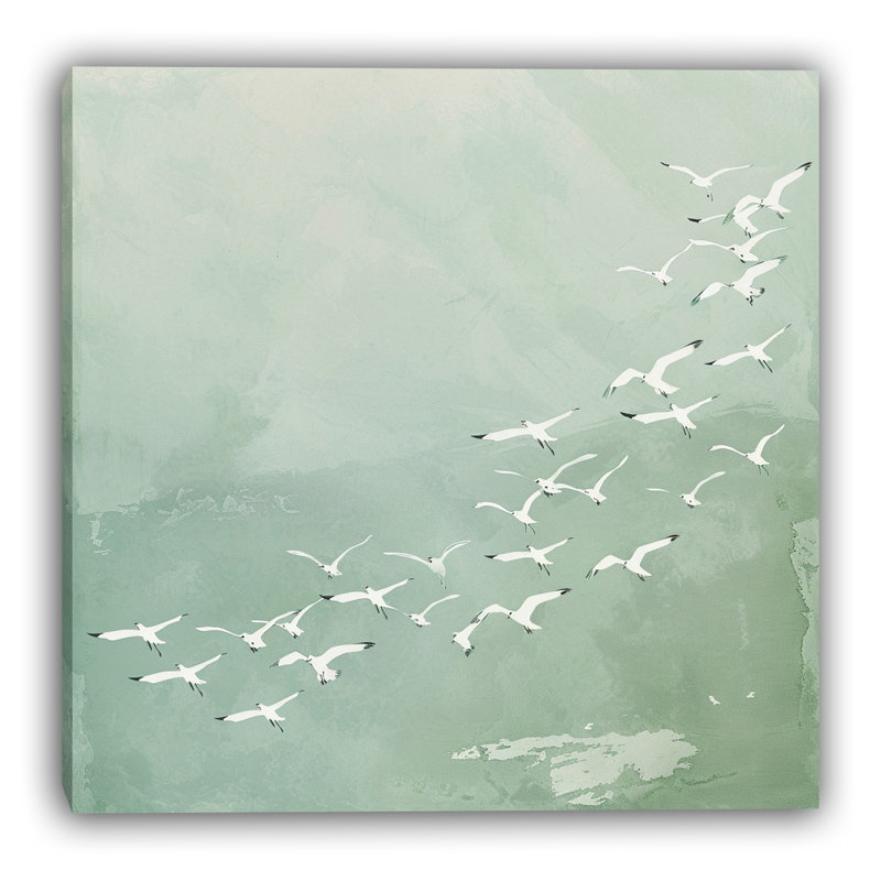 «Gentle Wings Bird», art mural sur toile tendue, L 30 po x H 30 po x P 1,5 po