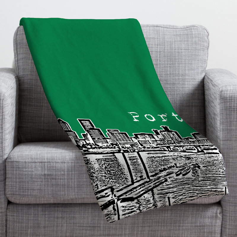 Jeté Bird Ave Portland, Vert, Petit