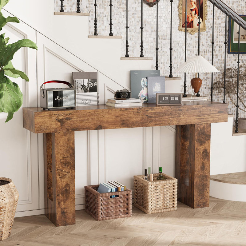 Table d'entrée de ferme, console étroite