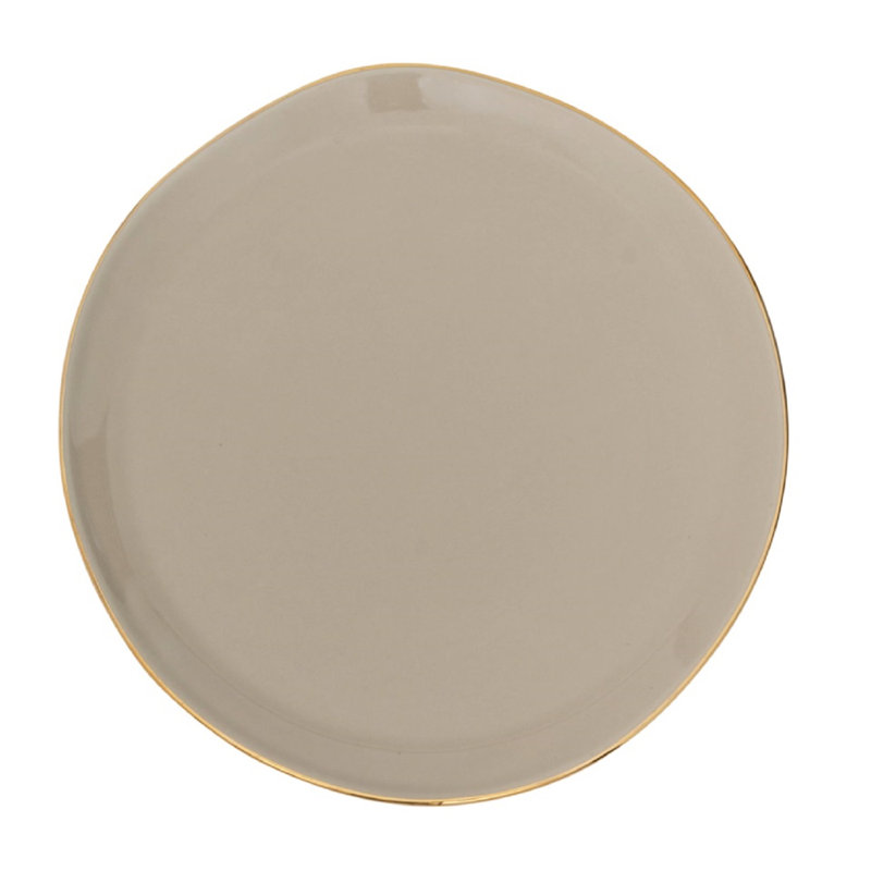 Assiette pour déjeuner «Good Morning», gris