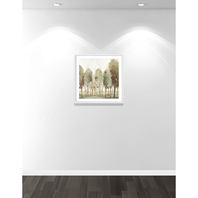 «Silent Fall I Print» par Eva Watts, Blanc satiné, L 27,5 po x H 27,5 po, Imprimé mat