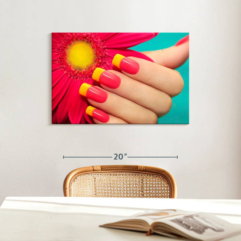 Shuttleworth Gerbera Inspired Nails, 16" H x 24" W