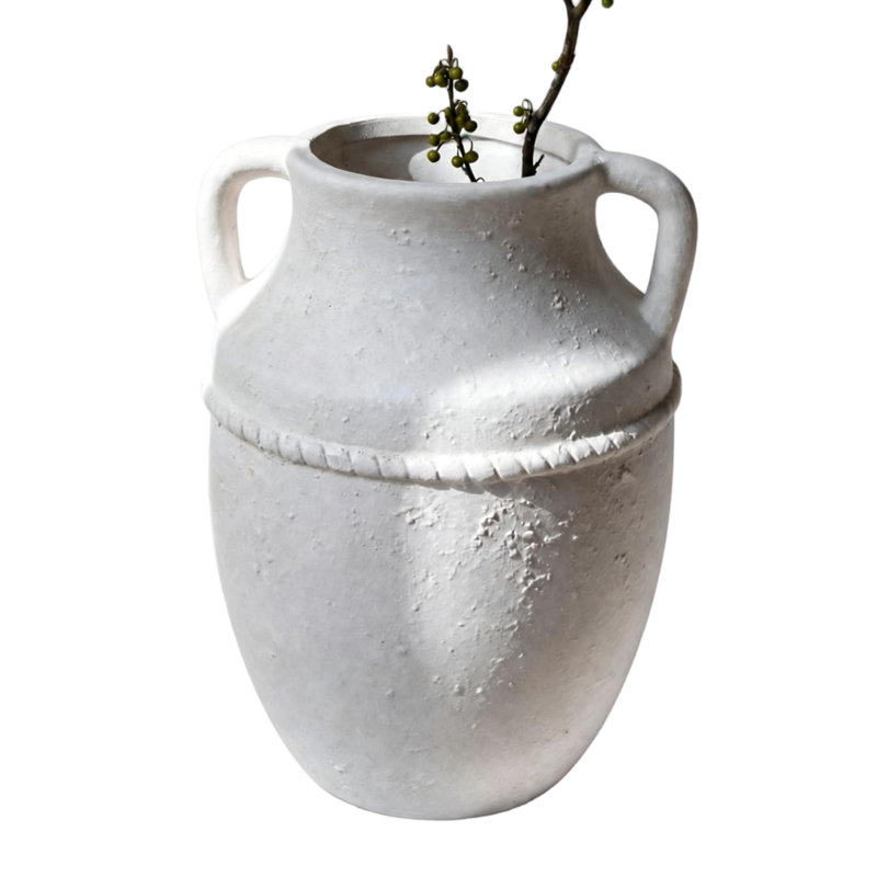 Vases rustiques de ferme, (blanc), White