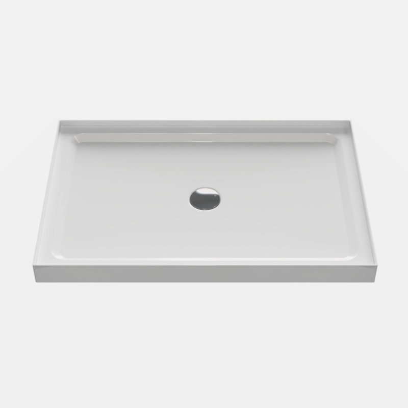 Base de douche à 4 parois en alcôve Goodyo 32 po x 48 po, blanc