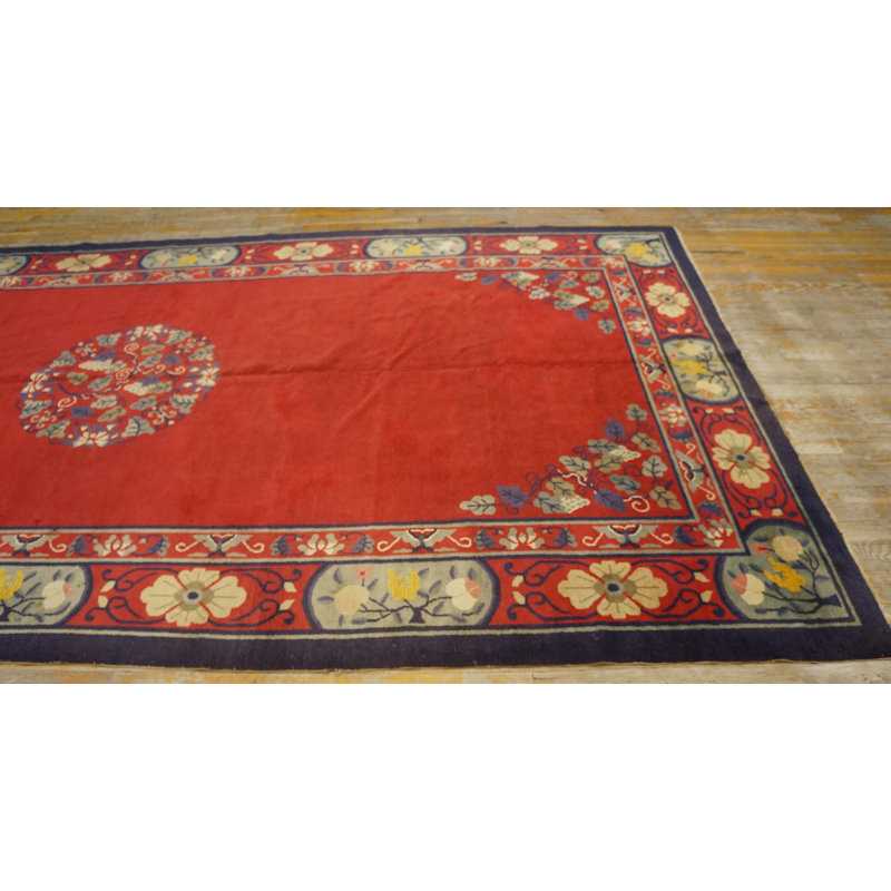 Antique Peking Hallway Runner Wool Red Rug