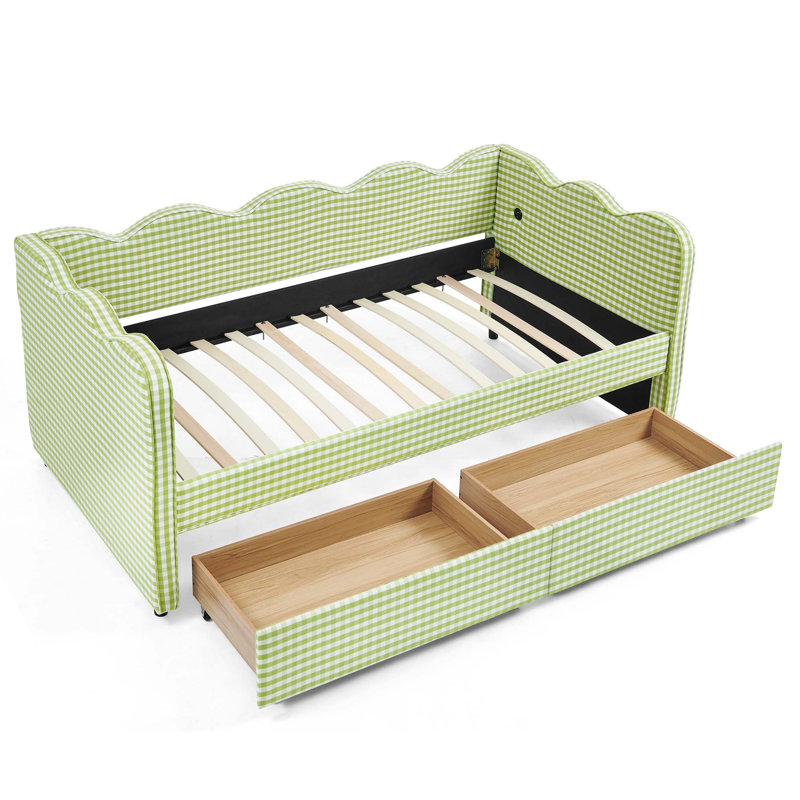 Upholstered Bed, Vert