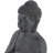 Ceramic Meditating Buddha Decorative Sculpture with Engraved Carvings and Relief Detailing-810678706-810678707