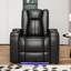 38'' Modern Upholstered Home Theatre Power Recliner With Arm Compartment, USB & Type-C (Set Of 4)