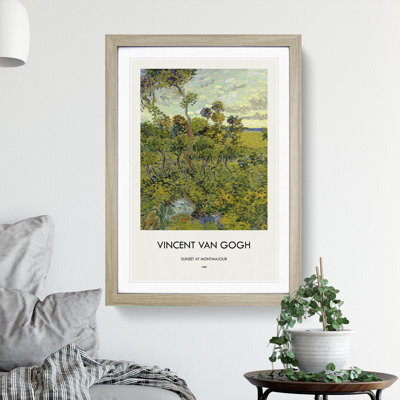 Sunset At Montmajour by Vincent Van Gogh - Single Picture Frame Print