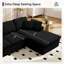 Ensemble de salon modulaire en forme de L avec repose-pieds Comfy Boneless-497760443