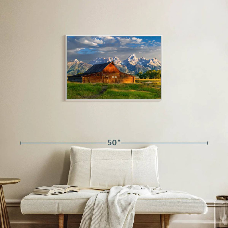Parc national de Grand Teton, Wyoming, Cadre flottant blanc, 31 po x 21 po