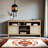 Mid Century Rattan Tv Stand Up,tv Console Table Cabinet With Adjustable Shelf